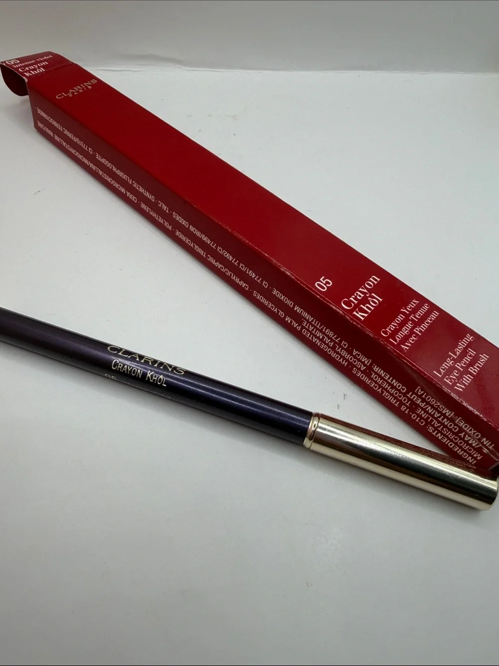 Clarins Intense Violet Khôl Eye Pencil with Gold Caps